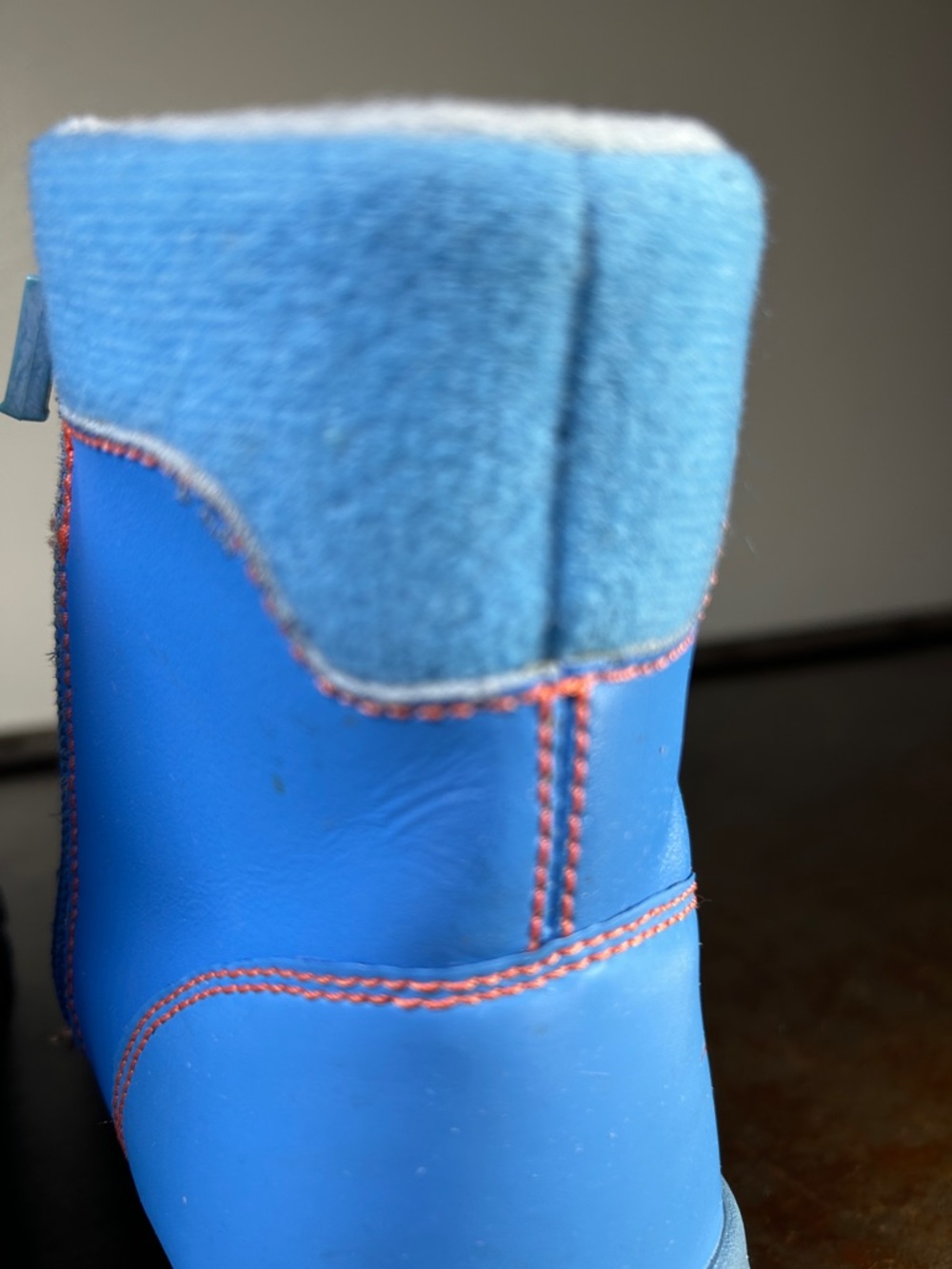 Nike Kids Blue Zip Winter Boots with Silver Swoosh - Picture 5 of 15